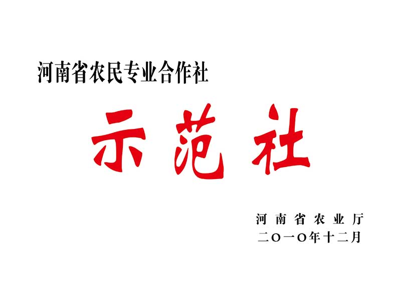 河南省农民**合作社示范社